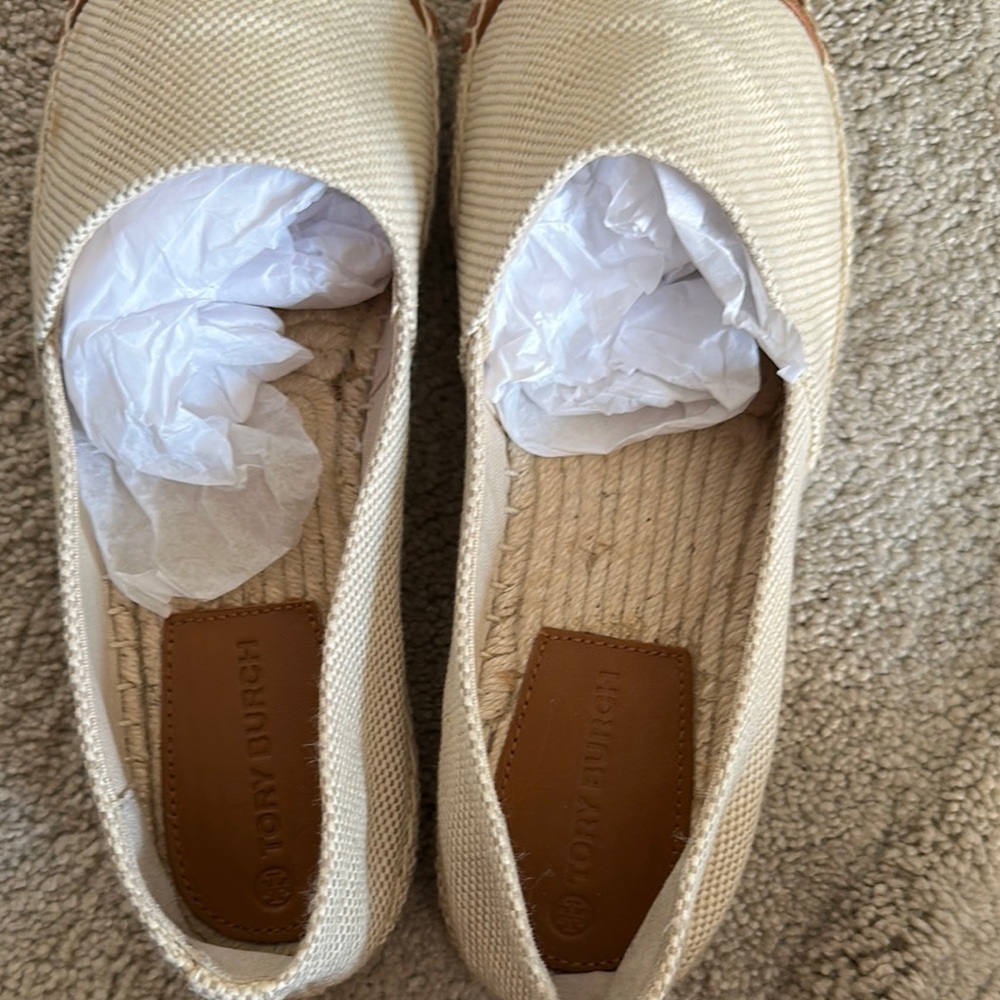 SOLD. Tory Burch Natural and Brown Espadrilles - Picture 7 of 10